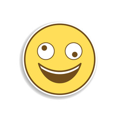 Fototapeta premium dizzy colored emoji sticker icon. Element of emoji for mobile concept and web apps illustration.