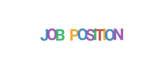 Job position word concept