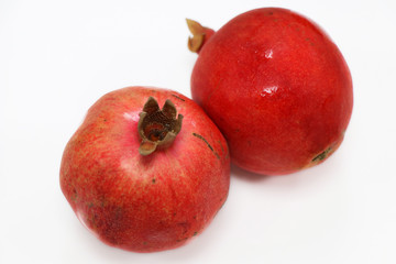 pomogranate fruit isolated with white background