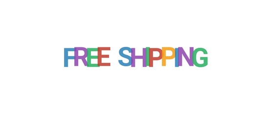 Free Shipping word concept