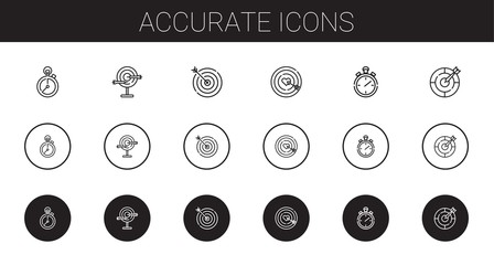 accurate icons set