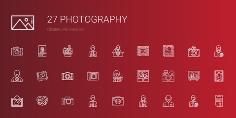 photography icons set