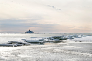Ice coast of Baltic sea