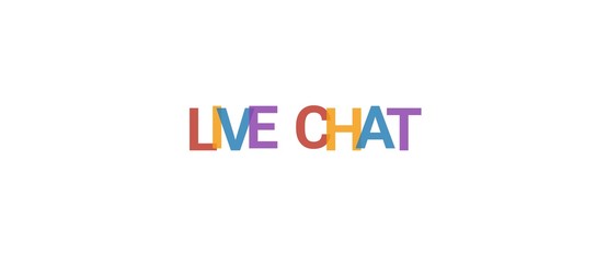 Live chat word concept