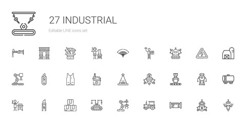 industrial icons set