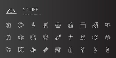 life icons set