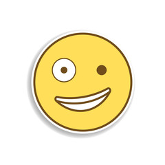fooled colored emoji sticker icon. Element of emoji for mobile concept and web apps illustration.