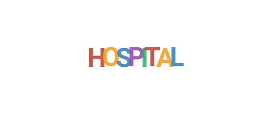 Hospital word concept