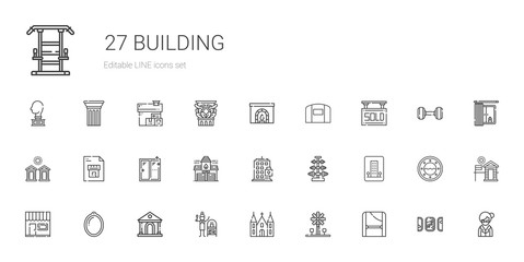 building icons set