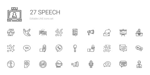 Fototapeta na wymiar speech icons set