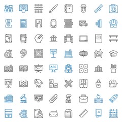 school icons set