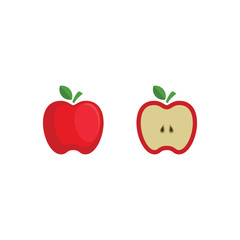 Cute Character Apple Fresh Vector illustration design