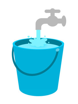 recommend clip art: バケツに溜まる水