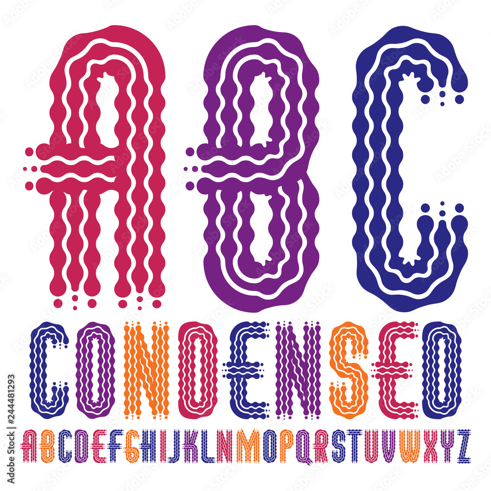 Poster vector elegant ornate capital english alphabet letters, abc collection. rounded bold retro type font