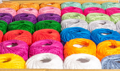 colorful balls of yarn