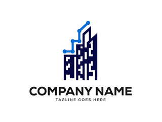 Obraz premium Abstract Finance Logo Designs Template Vector, Minimalist Graph Logo Designs Vector