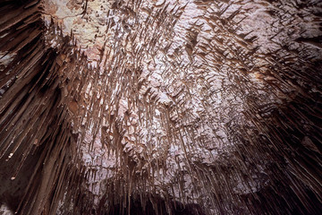 Spain. Mallorca. Dracon's Cave. Ceiling texture