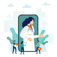 Online medical consultation and support. Online doctor.