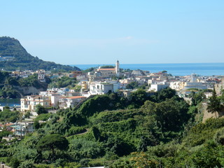 Fototapeta na wymiar Bacoli - Panorama dal castello