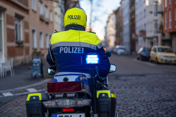 Motorradpolizist
