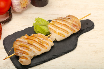 Grilled chicken thighs