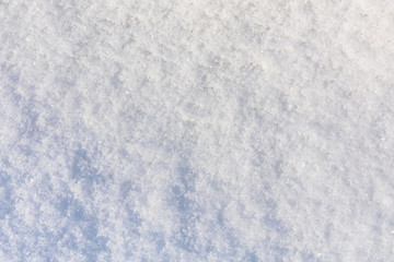 Obraz premium Texture of the white fluffy snow for background