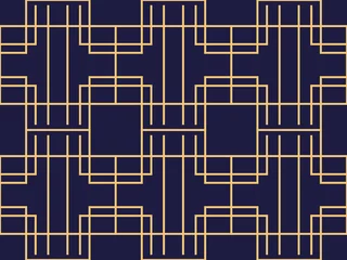 Afwasbaar Fotobehang Art deco Art deco naadloos patroon. Achtergrond met een patroon van lijnen, stijl jaren 1920, 1930. vector illustratie