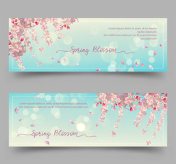 Fototapeta premium Spring Floral Banners