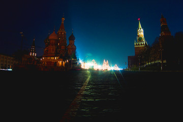 The historical center of Moscow at different times of the year   Footage shot on a city street...