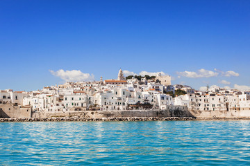 View of Vieste, Italy.  Famous landmark and touristic destination for travel in Europe