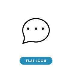 Speech bubble vector icon