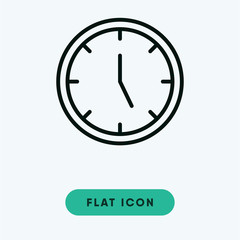 Clock vector icon