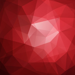 Background made of red, brown triangles. Square composition with geometric shapes. Eps 10