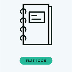 Notebook vector icon