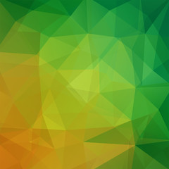 Polygonal vector background. Can be used in cover design, book design, website background. Vector illustration. Orange, brown colors.