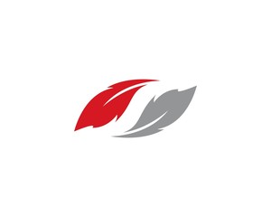feather logo vector