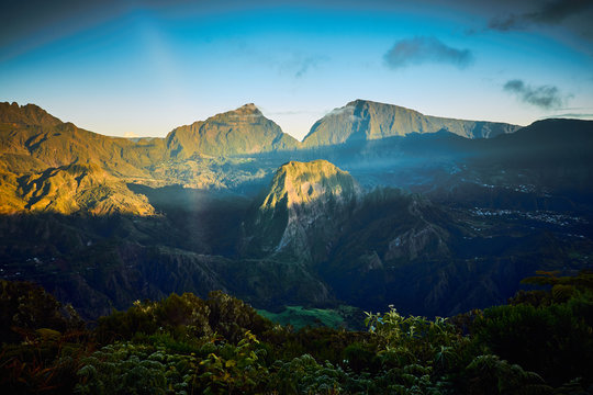 Belouve view on salazie, reunion island tourism, 