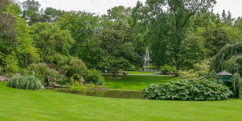 Nantes France 10-09-2018. Botanical garden in the city of Nantes France.