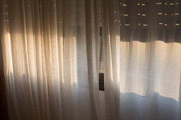 Morning sun curtain room
