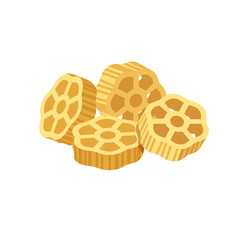 Vector design of pasta and carbohydrate sign. Collection of pasta and macaroni stock vector illustration.