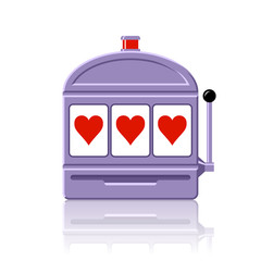 Heart slot machine icon vector illustration