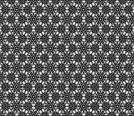 Abstract seamless kaleidoscope design background. Creative raster illustration beautiful texture.