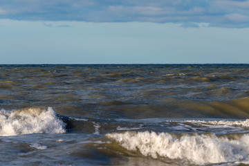 Stormy Baltic sea.