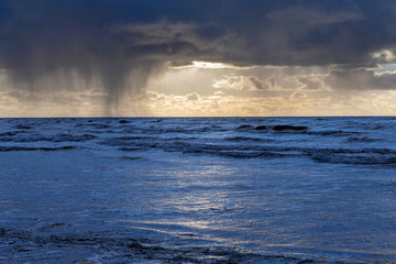 Stormy Baltic sea.