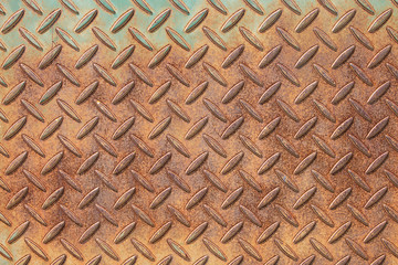 Naklejka premium Old rusty metal pattern background.