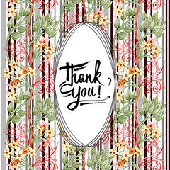 Yellow ornament floral botanical flower. Watercolor background illustration set. Frame border...