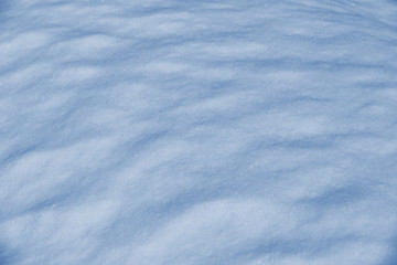 blue snow surface