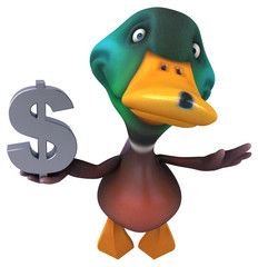 Fun duck - 3D Illustration