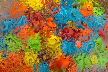 Obraz premium The background is multicolored with water