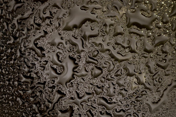 drops of water on the glass